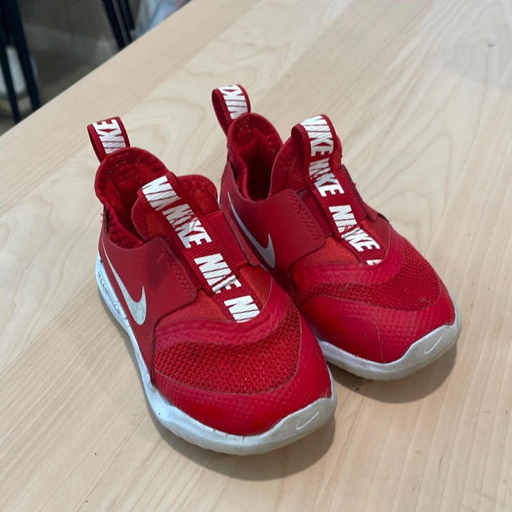 Nike Kids Red Slip-On Shoes